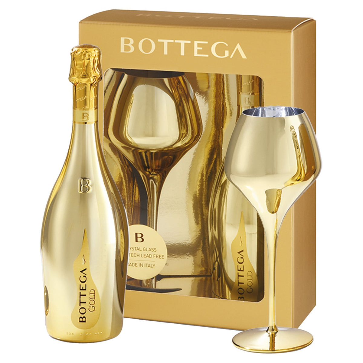 Bottega Gold Magnifico Glass Gift Pack 750ml