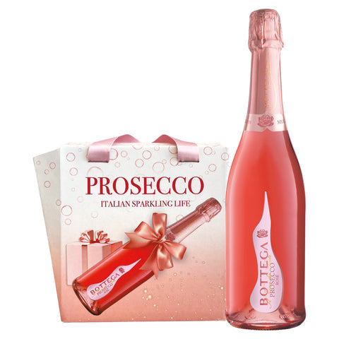 Bottega Prosecco Brut Rose Gift Bag 750ml