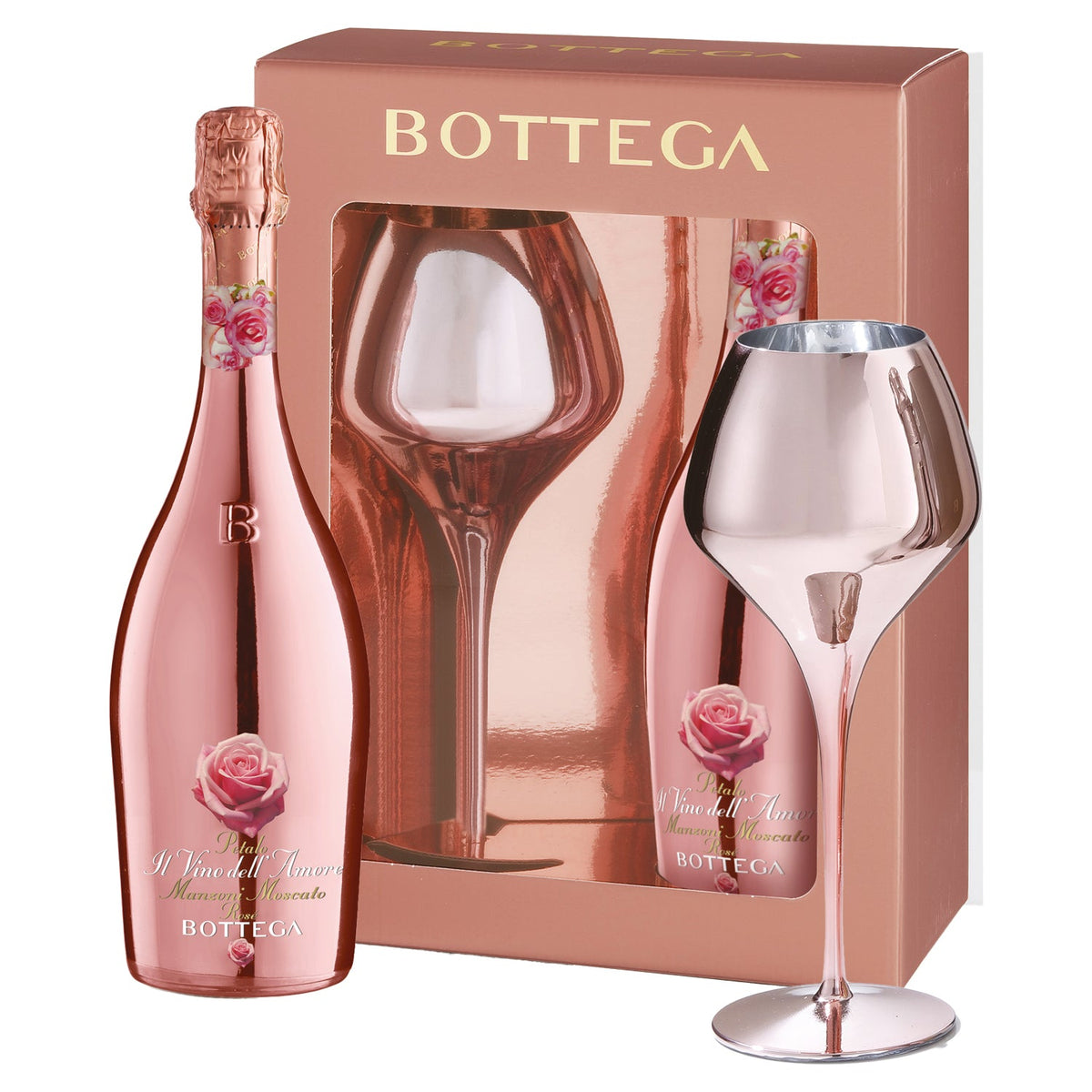 Bottega Rose Gold Moscato In Gift Bag 750ml