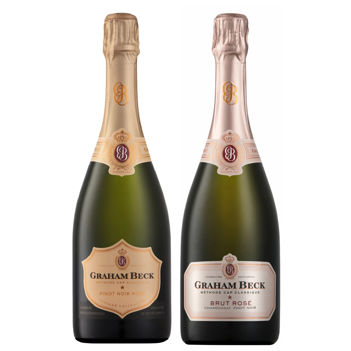 Buy Graham Beck Brut Rose and Graham Beck Pinot Noir Rose 750ml