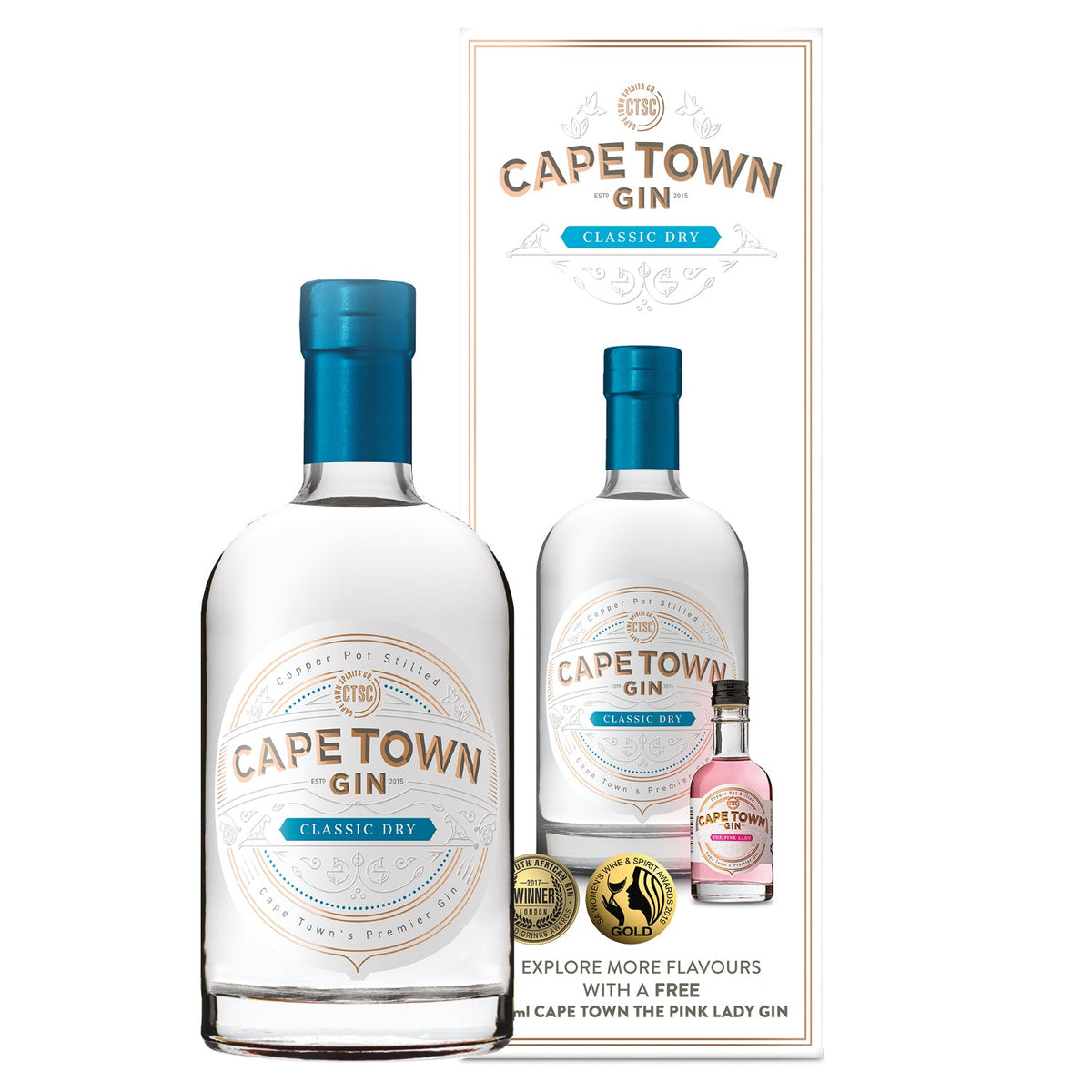 Cape Town Dry Gin Classic & 50ml Miniature