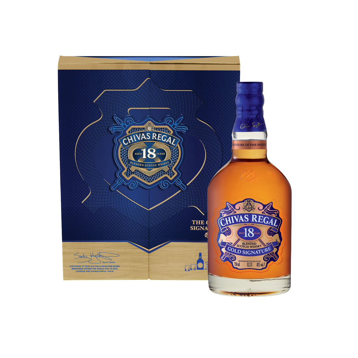 Chivas 18 Year Old & 2 Glasses 750ml