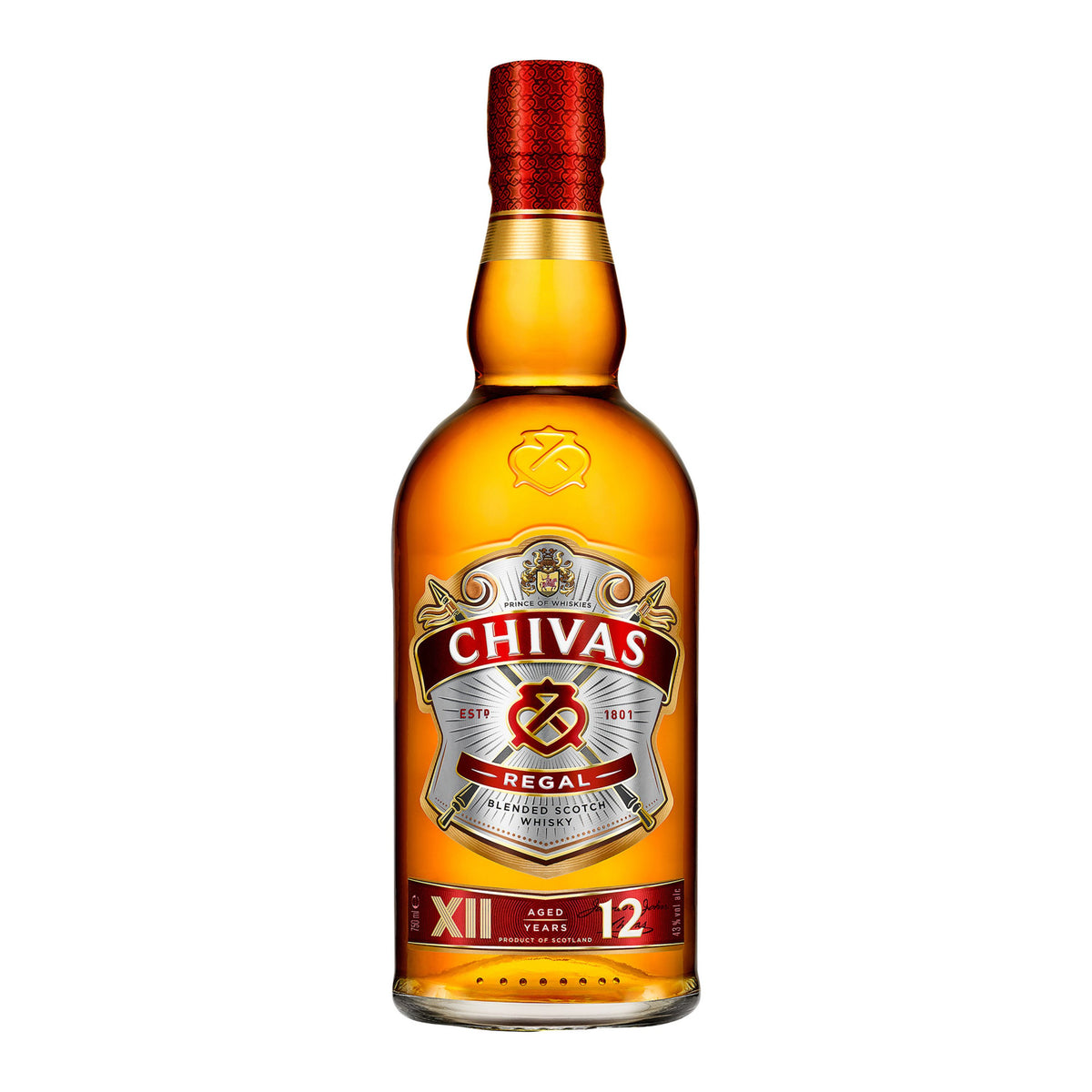 Chivas Regal 12 Year Old Blended Scotch Whisky 750ml