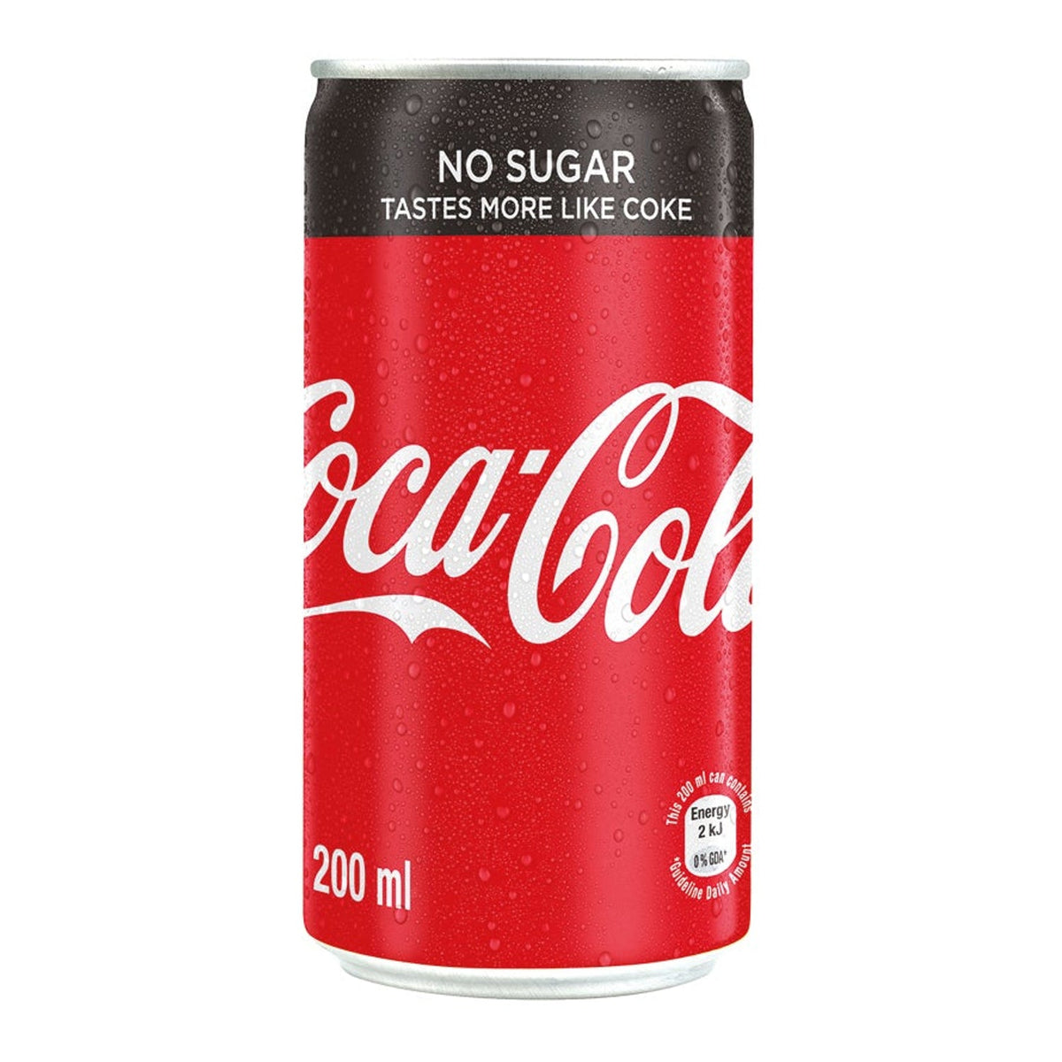 Coke No Sugar Can 200ml