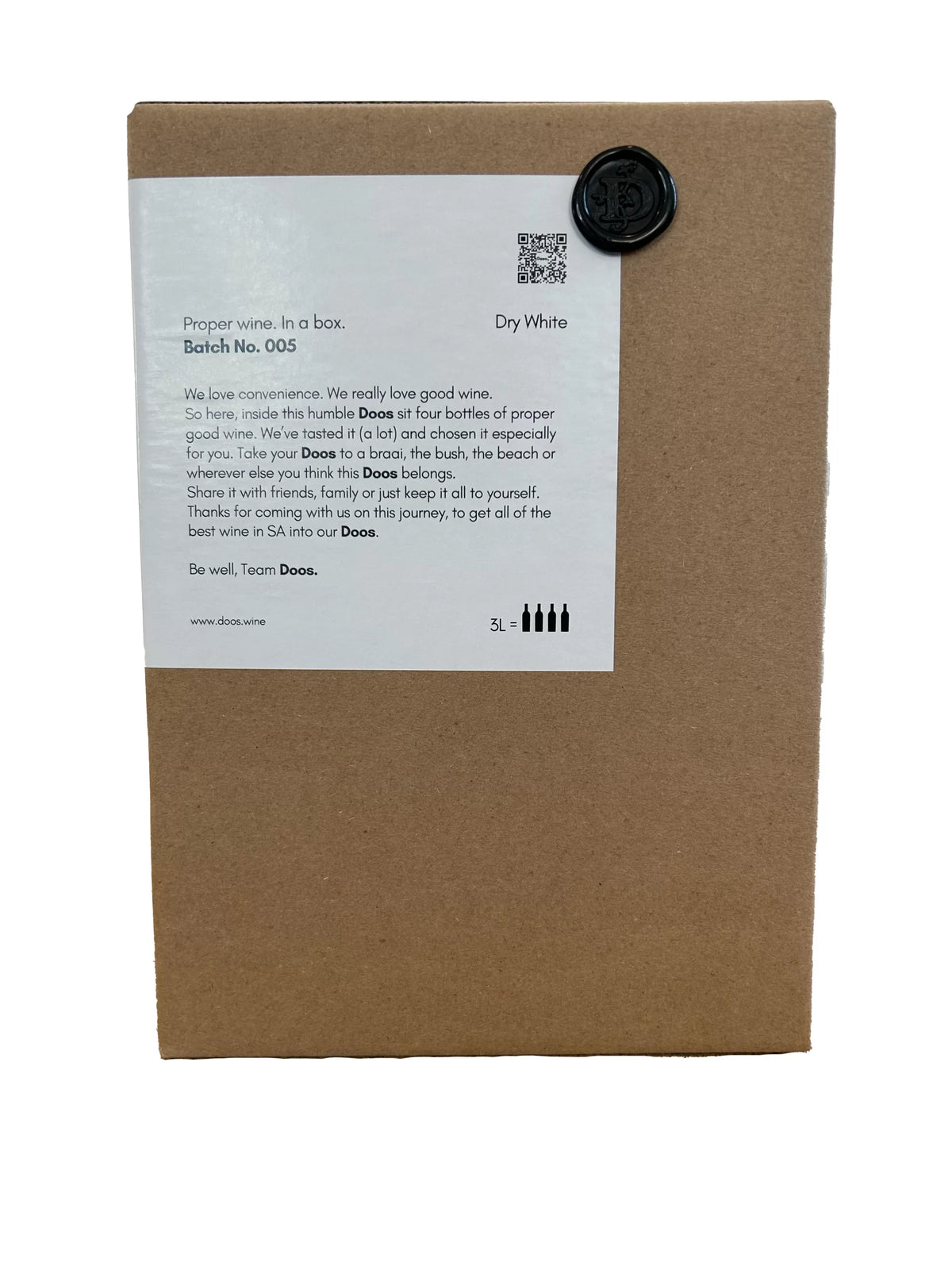 Doos Batch No.008 Sauvignon Blanc 3l