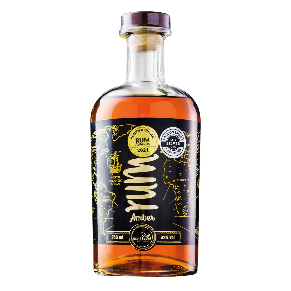 Earthbound Amber Aged Rum 750ml