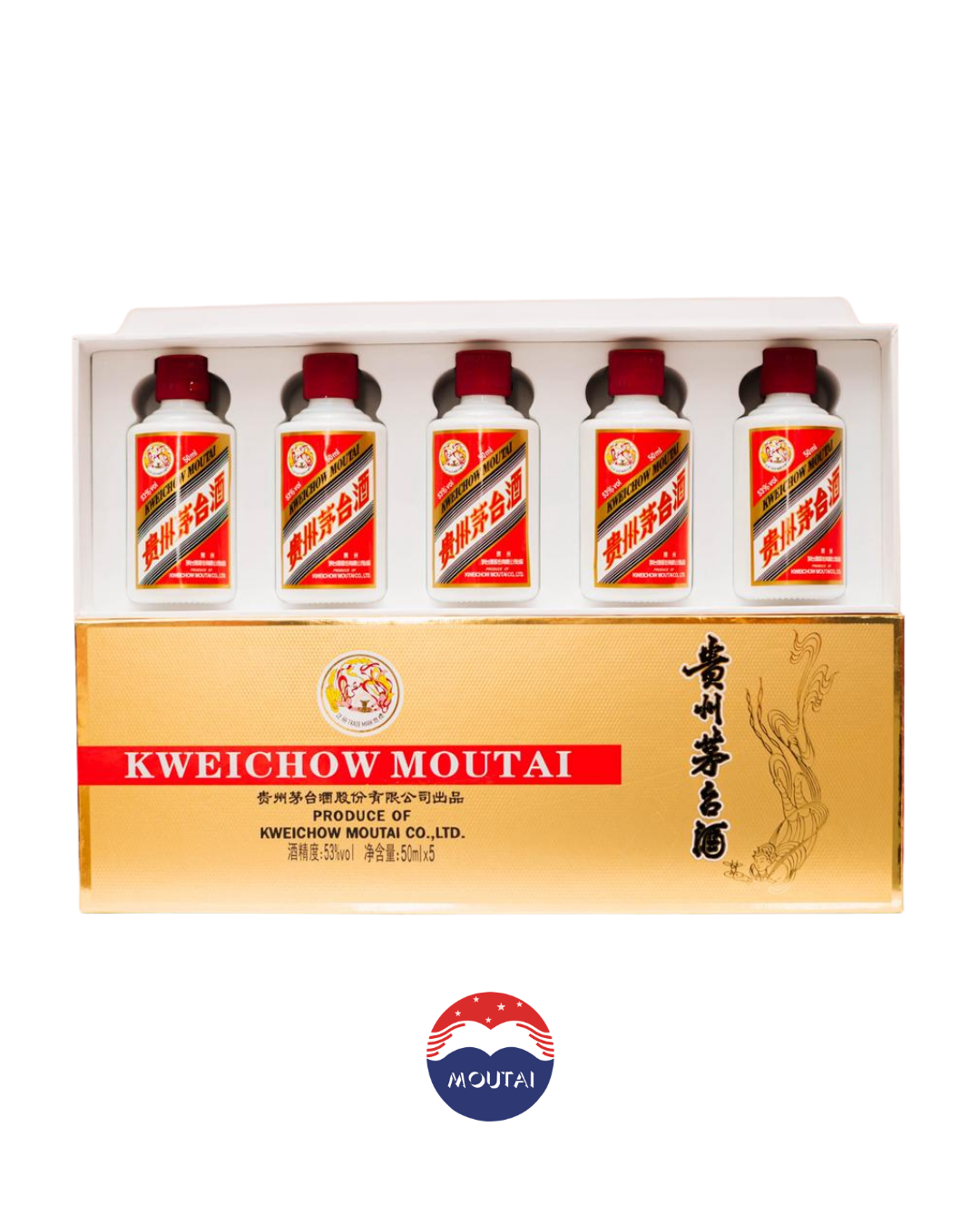 Flying Fairy Kweichow Moutai Chiew (5X50ml)