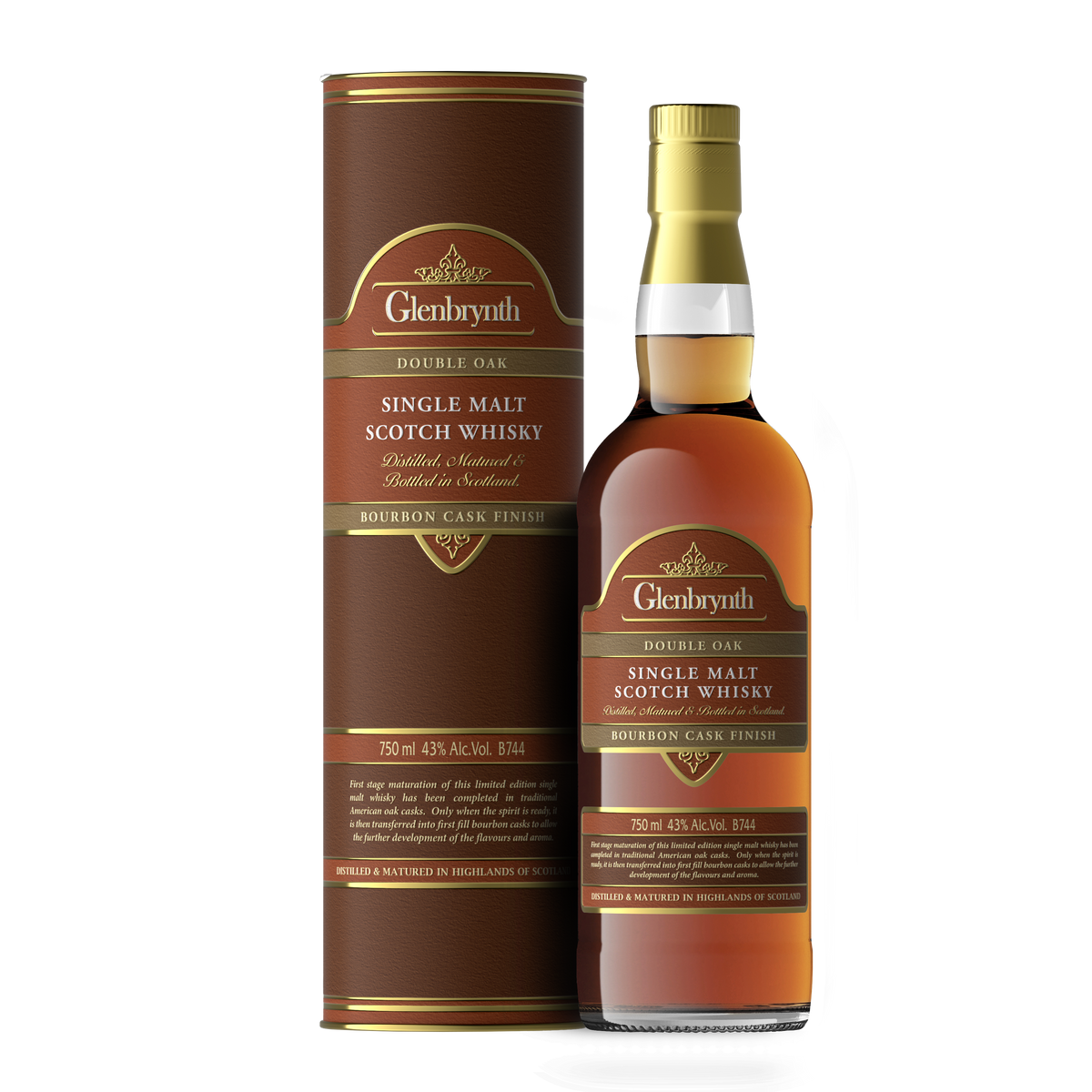 Glenbrynth Single Malt Unaged Bourbon Finish 750ml