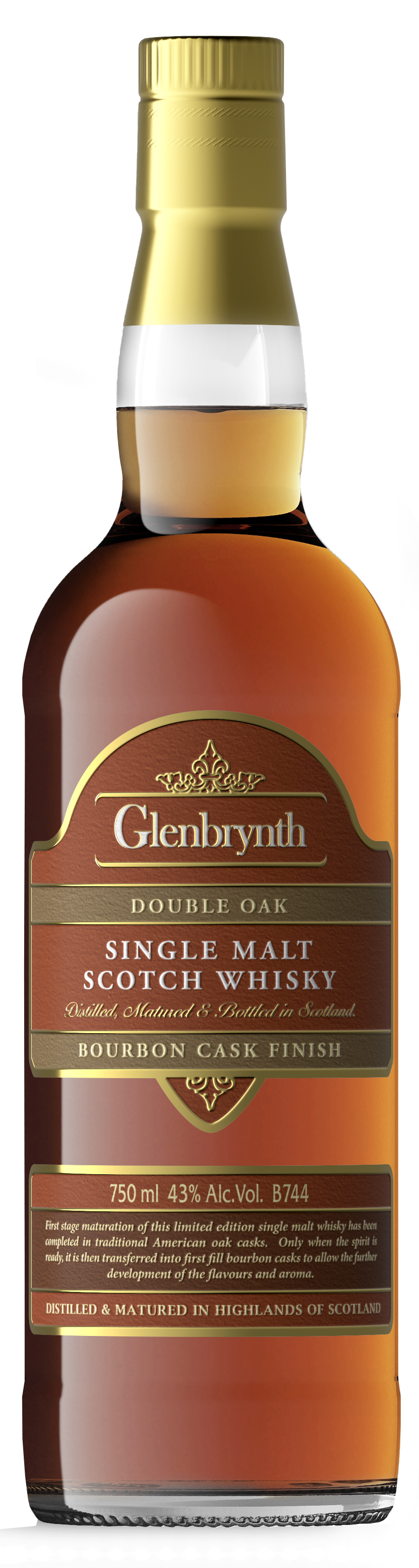 Glenbrynth Single Malt Unaged Bourbon Finish 750ml