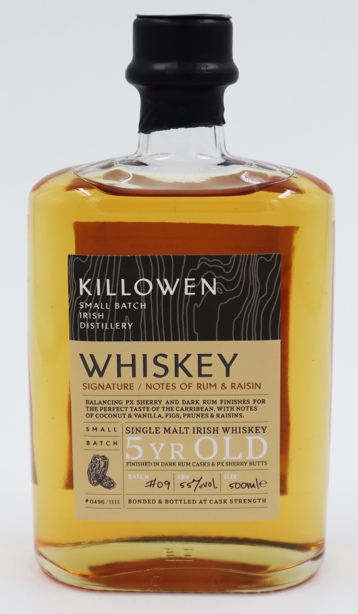 Killowen Rum And Raisin Single Malt 5Yr 500ml