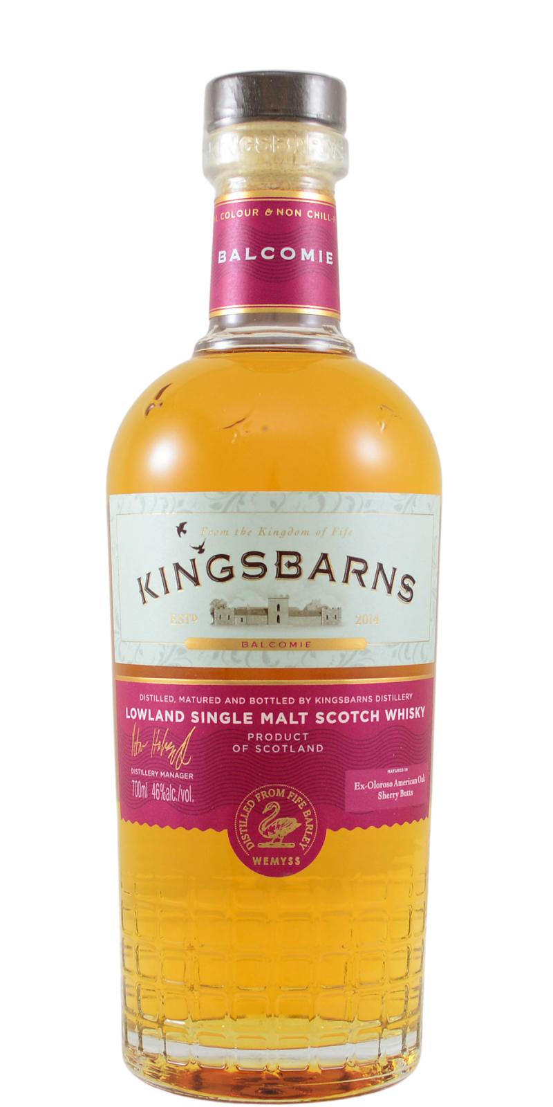Kingsbarn Balcomie Lowland Single Malt Whisky 750ml