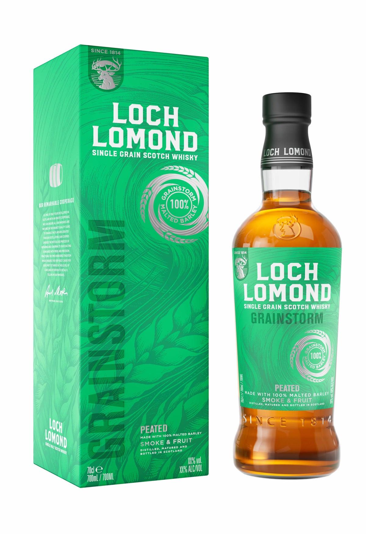 Loch Lomond Grainstorm Peated 750Ml