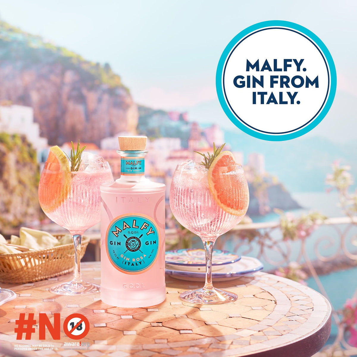 Malfy Rosa Italian Gin 750ml