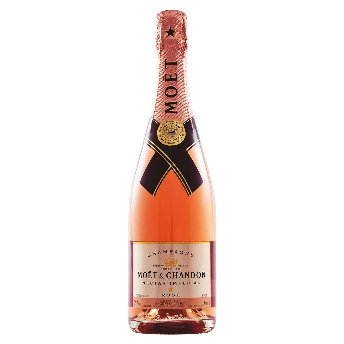 Moet & Chandon Nectar Imperial Rose Champagne 750ml