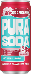Pura Soda Cranberry 300ml