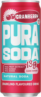 Pura Soda Cranberry 300ml