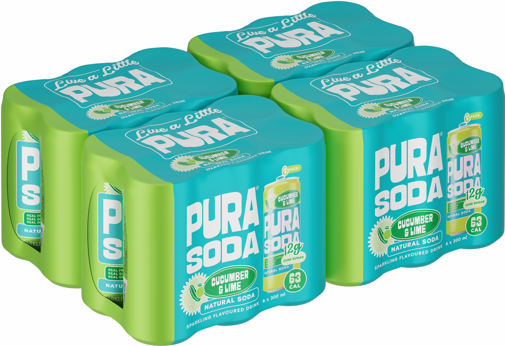 Pura Soda Cucumber & Lime 330Ml