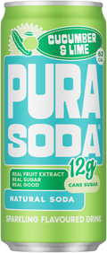 Pura Soda Cucumber & Lime 330Ml