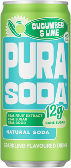 Pura Soda Cucumber & Lime 330Ml