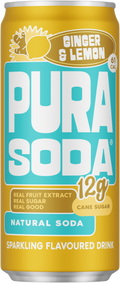 Pura Soda Ginger & Lemon 300ml