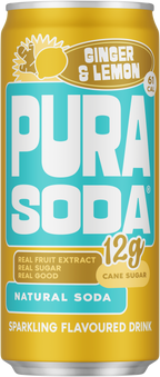 Pura Soda Ginger & Lemon 300ml