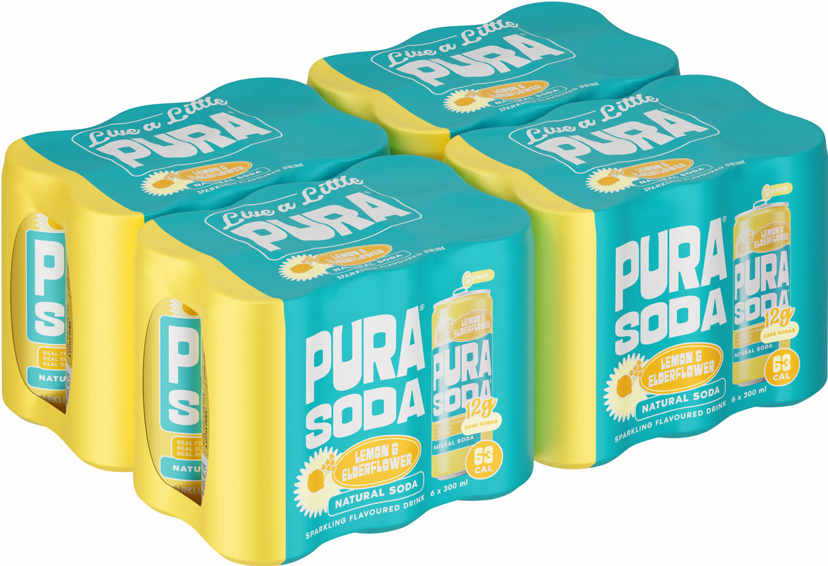 Pura Soda Lemon & Elderflower 300ml