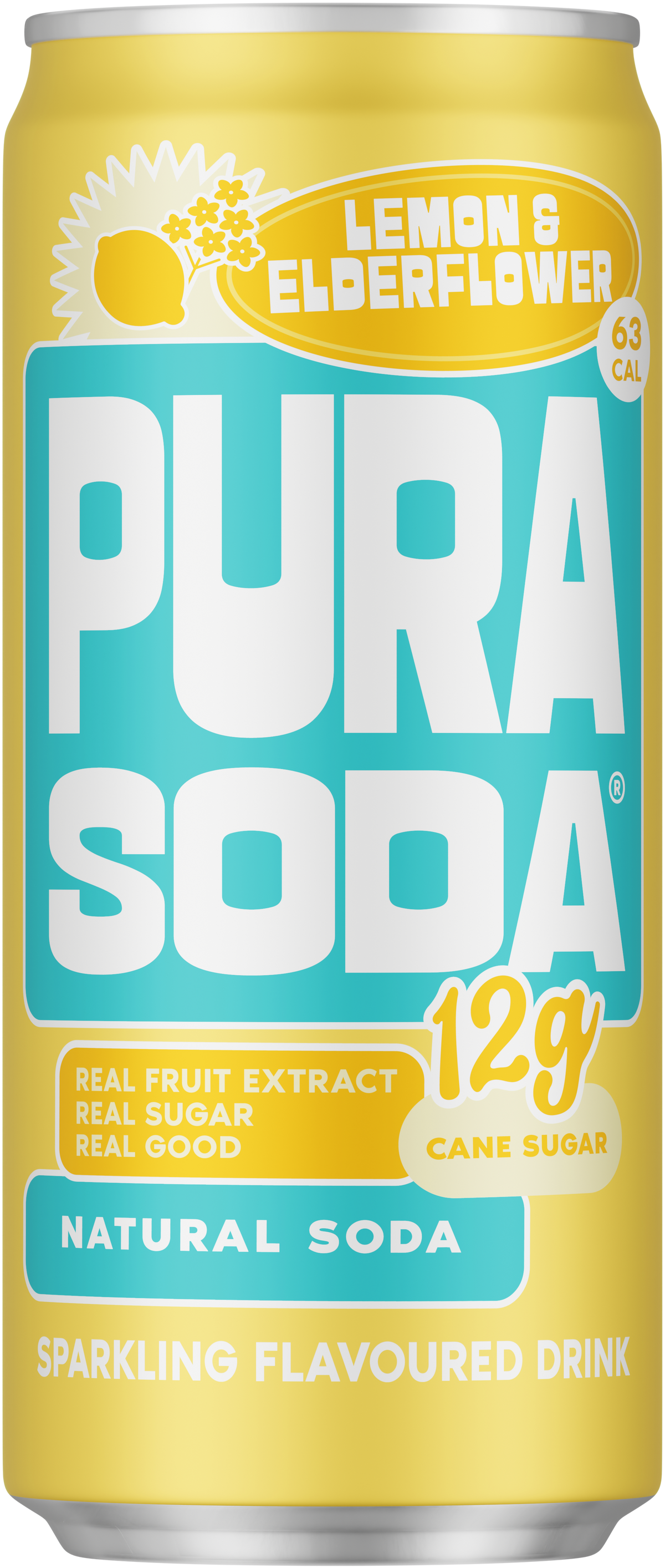 Pura Soda Lemon & Elderflower 300ml