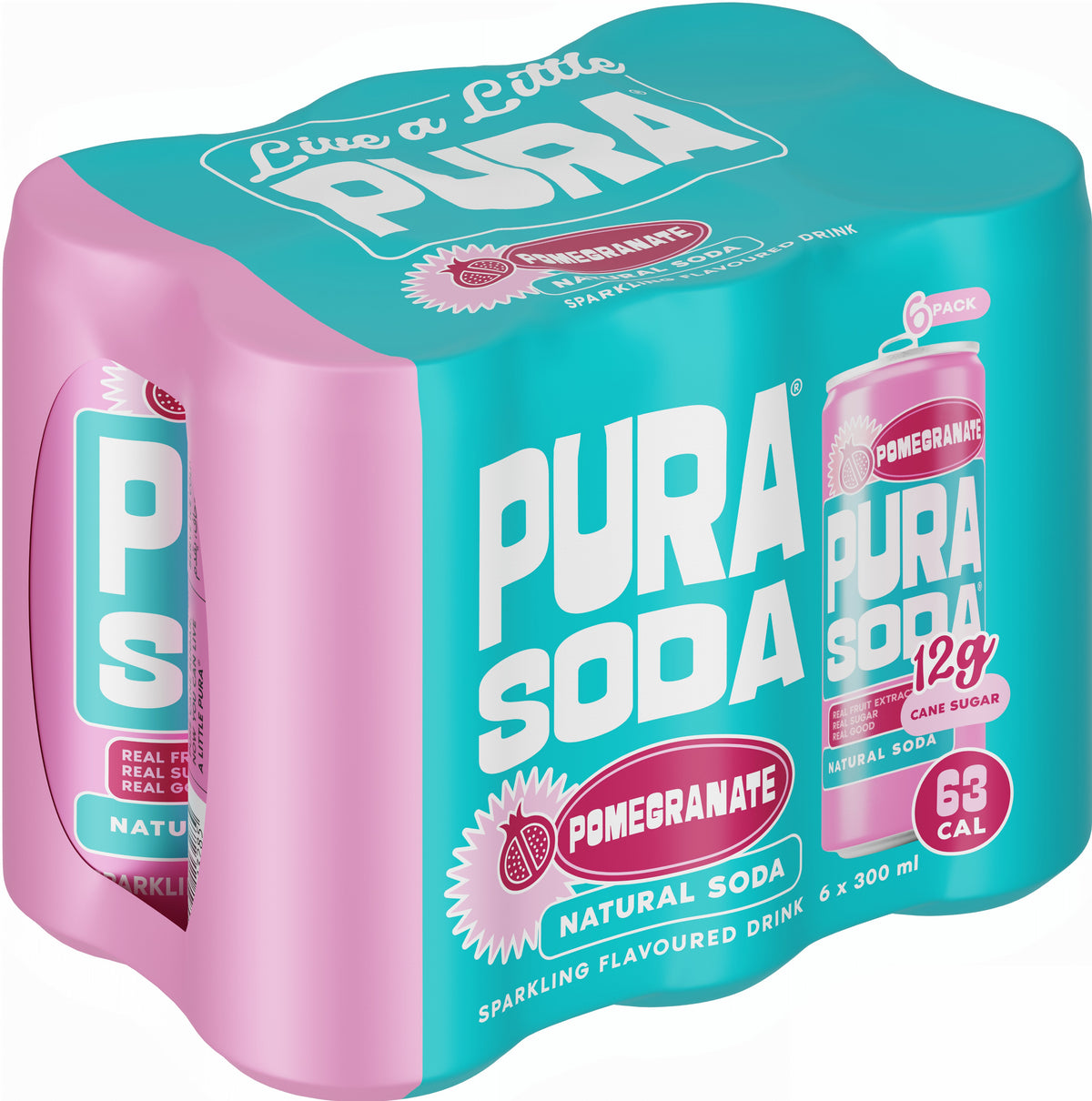 Pura Soda Pomegranate 300ml