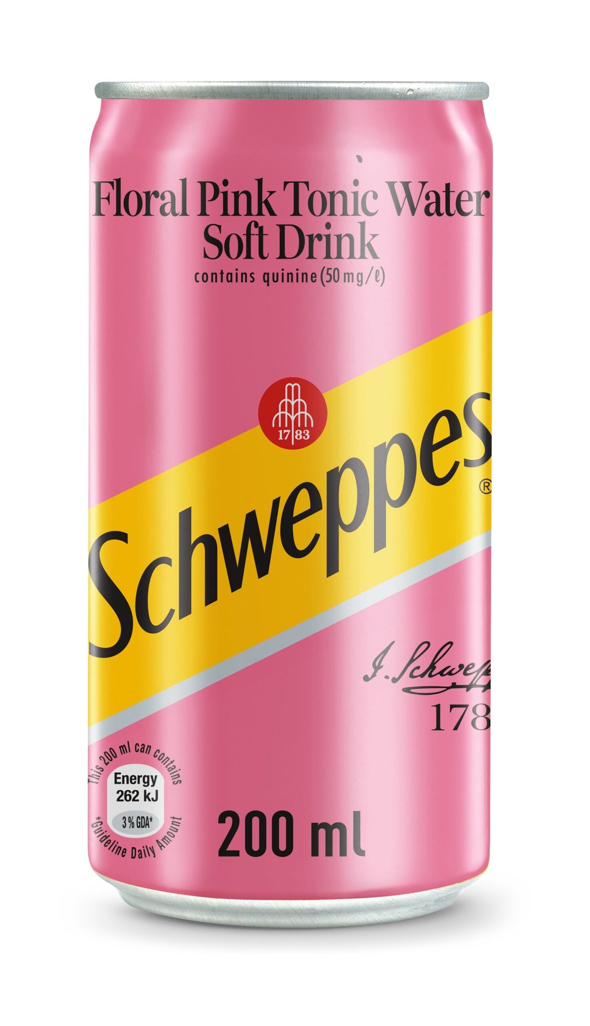 Schweppes Floral Pink Tonic Can 200ml