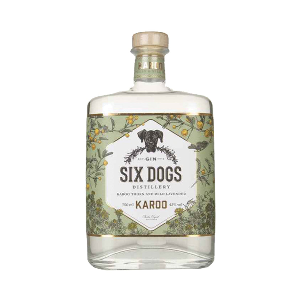 Six Dogs Karoo Gin 750ml
