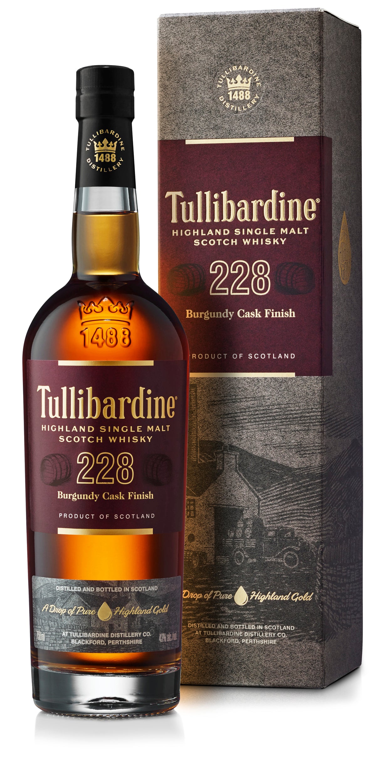 Tullibardine Burgundy Finish Single Malt 750ml