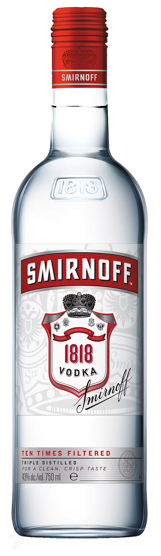 Smirnoff Vodka 1818 750ml